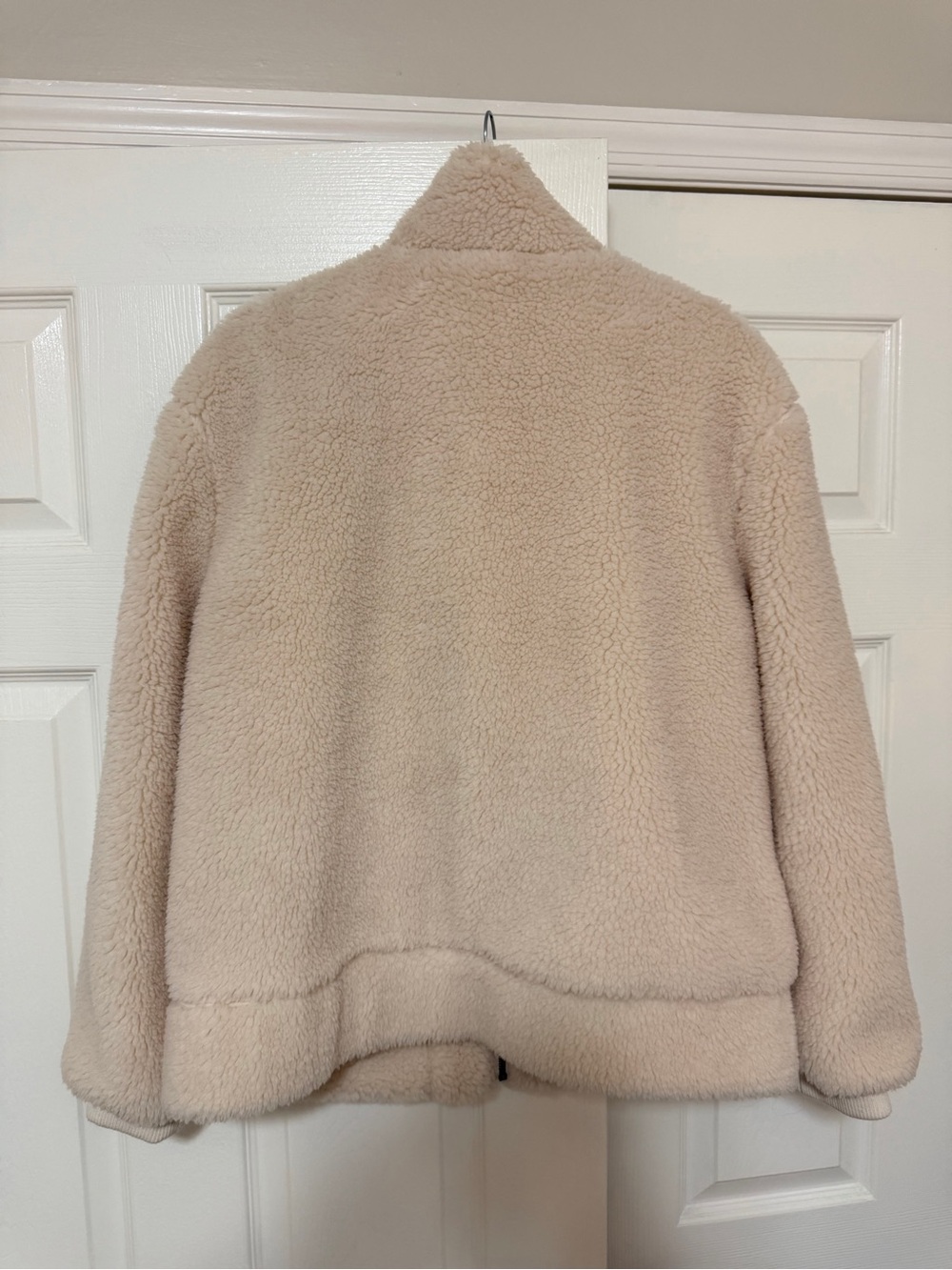 NWT Universal Thread Plush Sherpa Cream Zip Jacket - Size Large - Picture 4 of 5